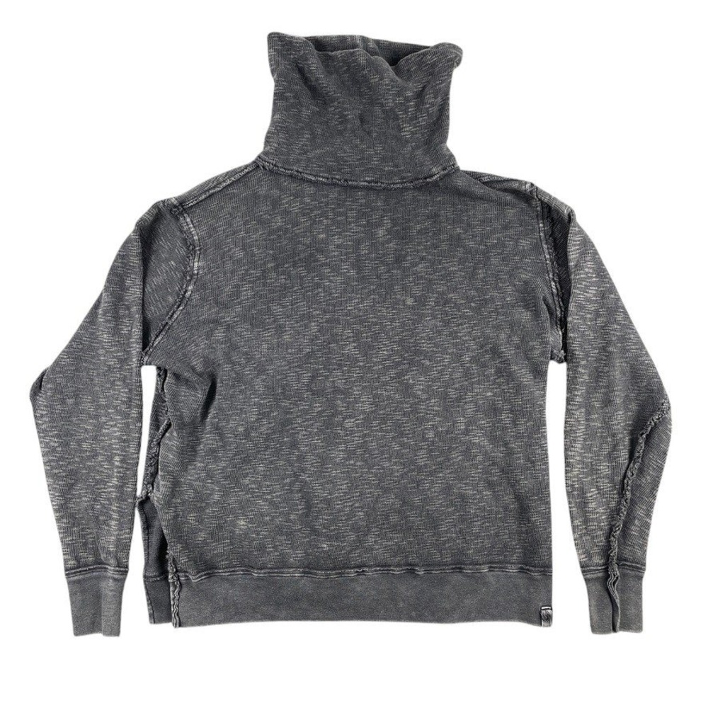 Free People We The Free Sweatshirt Pullover Women's XS Gray Slouchy Distressed